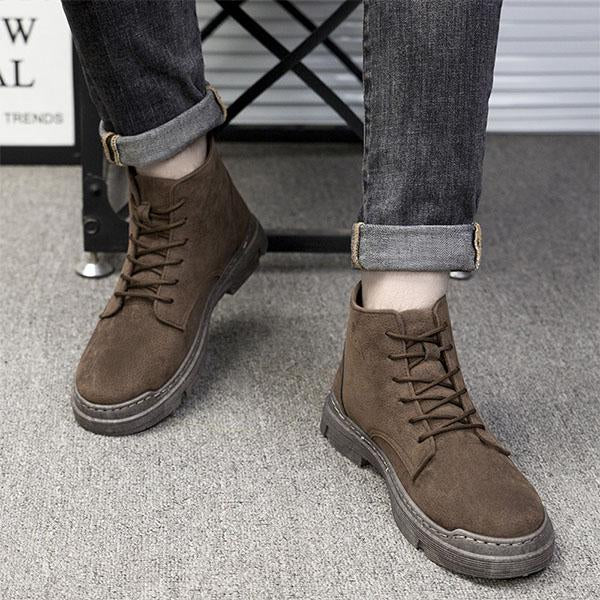 MEN'S CASUAL VINTAGE LACE UP BOOTS 98246307YL