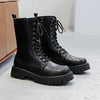 MEN'S HEIGHT-INCREASING THICK-SOLED LACE-UP BOOTS 64090818S