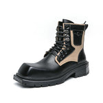 MEN'S STYLISH SQUARE TOE STREET MOTORCYCLE BOOTS 49609098S