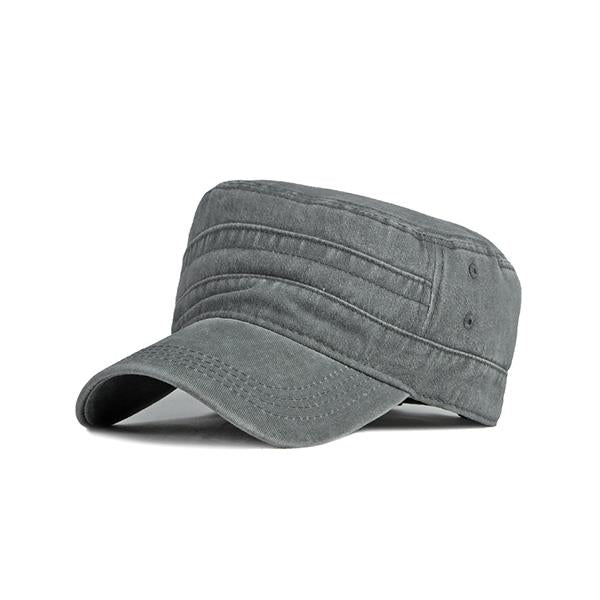 MEN'S WASHED AND DISTRESSED CASUAL FLAT HAT 48262616S