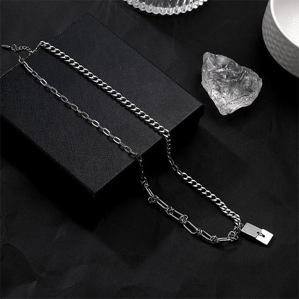 MEN'S TITANIUM STEEL VERSATILE NECKLACE 36957037YL