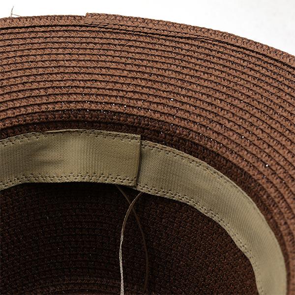 MEN'S BELT ACCESSORIES STRAW BEACH PANAMA HAT 36386586S