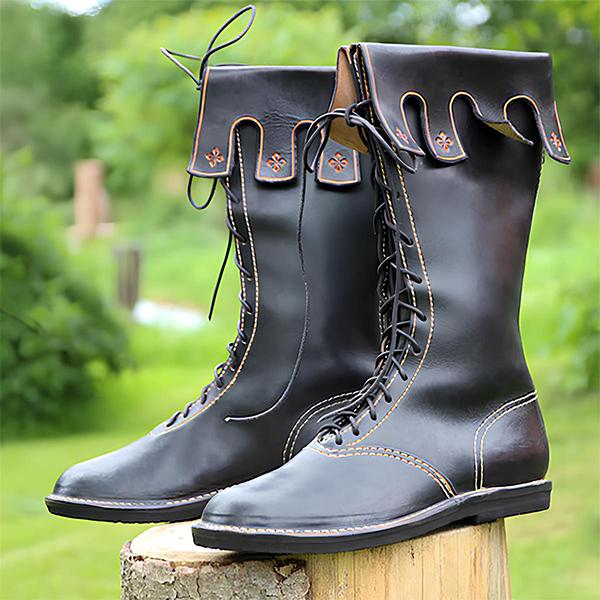 MEN'S LACE UP MEDIEVAL RETRO BOOTS 28899352YL