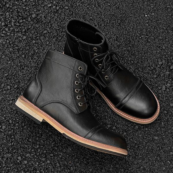 MEN'S HIGH TOP BROGUE VINTAGE LACE UP BOOTS 28805876S