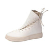 MEN'S CASUAL SHINY HIGH-TOP THICK-SOLED LACE-UP BOOTS 98144821S