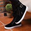 MEN'S BELT BUCKLE LACE-UP HIGH-TOP CASUAL SHOES 42210186S