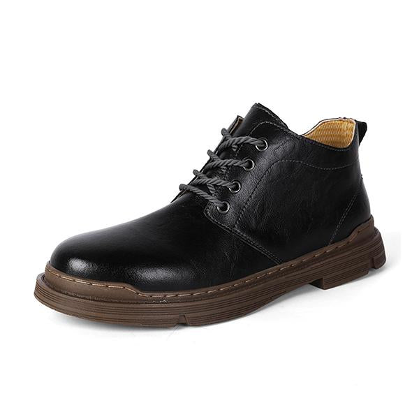 MEN'S CASUAL LACE-UP BUSINESS LEATHER SHOES 95098761S