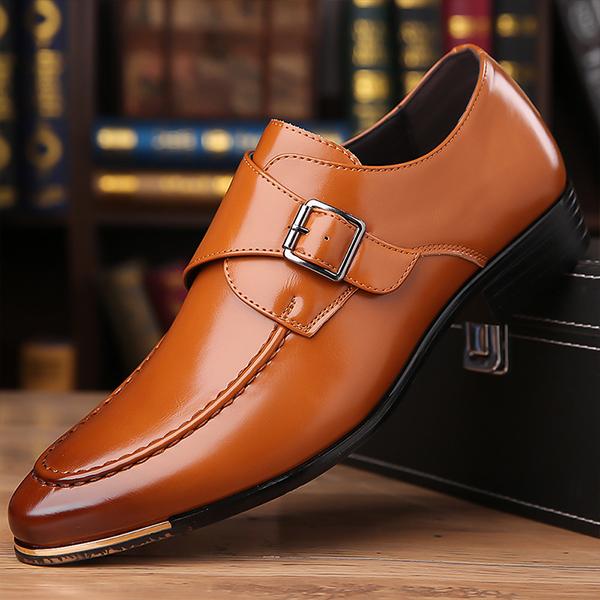 MEN'S CASUAL BELT BUCKLE BUSINESS DRESS SHOES 89502071S