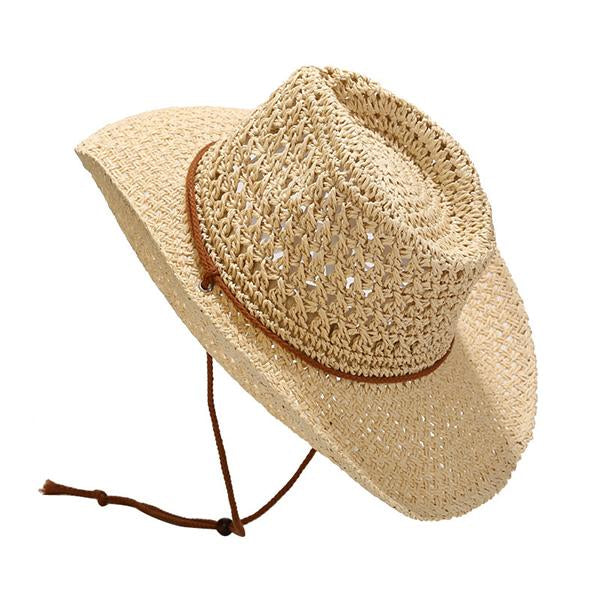 MEN'S CASUAL SUN PROTECTION BEACH STRAW HAT 19764253S