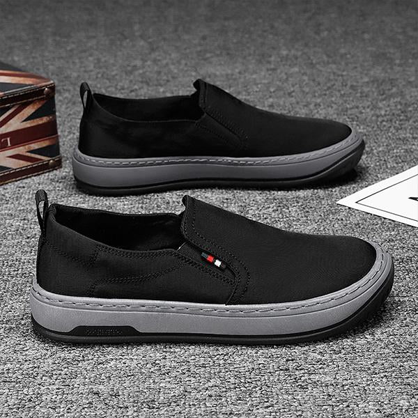 MEN'S BREATHABLE ICE SILK SLIP-ON CASUAL CANVAS SHOES 05277173S