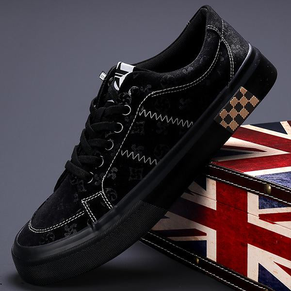 MEN'S STYLISH BREATHABLE LACE-UP CANVAS SHOES 60070241S