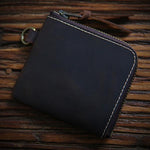 MEN'S RETRO SHORT ZIPPERED COIN PURSE 32441473S