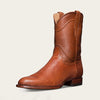 MEN'S SIMPLE TEXTURED LEATHER LOW CUT WESTERN BOOTS 32455956S