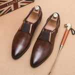 MEN'S POINTED RETRO CASUAL LEATHER SHOES 47606487YL