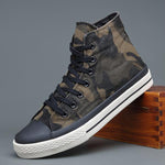 MEN'S CASUAL CAMOUFLAGE HIGH-TOP CANVAS SHOES 51837018S