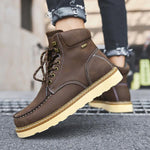 MEN'S CASUAL MID-CUT THICK SOLE WORK STYLE BOOTS 48268963S