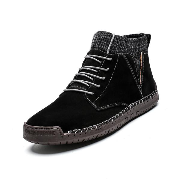 MEN'S CASUAL HAND-STITCHED ANKLE BOOTS 16230619S