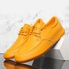 MEN'S CASUAL LACE UP LEATHER DRIVING SHOES 79987373S