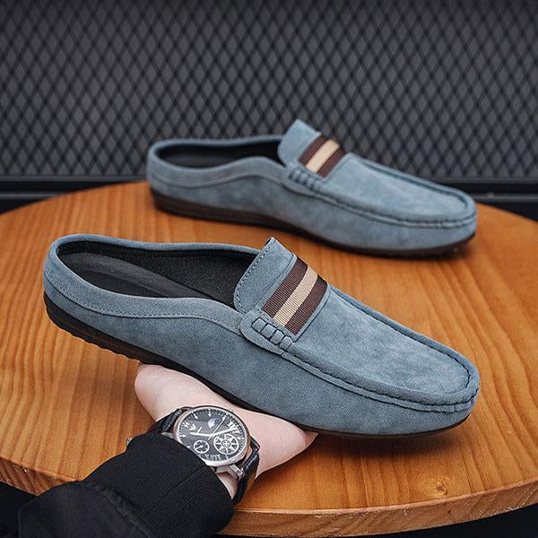 MEN’S SLIPPERS SLIP-ON LOAFERS CASUAL HALF LOAFERS SHOES 92879781YL