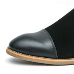 MEN'S SUEDE PATCHWORK SLIP-ON ANKLE BOOTS 12557788S