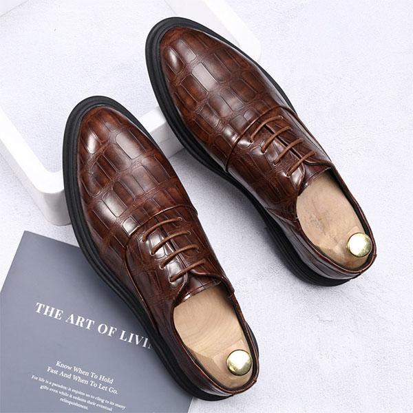 MEN'S DRESS OXFORD SHOES CLASSIC LACE UP FORMAL SHOES 19565949YL