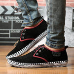 MEN'S SUEDE HAND-STITCHED LACE-UP CASUAL SHOES 53117509S