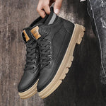 MEN'S RETRO THICK-SOLED SPORTS LACE-UP BOOTS 25792879S