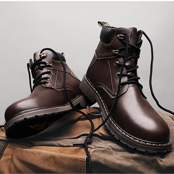 MEN'S HIGH TOP WORK LACE UP BOOTS 09176283YL