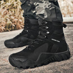 MEN'S THICK SOLE LACE-UP OUTDOOR BOOTS 32892551S