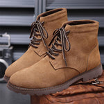 MEN'S CASUAL NUBUCK SUEDE LACE-UP BOOTS 53304863S