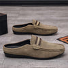 MEN’S SLIPPERS SLIP-ON LOAFERS CASUAL HALF LOAFERS SHOES 92879781YL