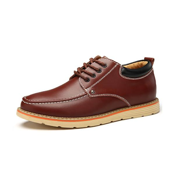 MEN'S BUSINESS LACE-UP CASUAL LEATHER SHOES 26554702S