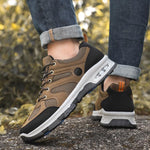 MEN'S LACE-UP OUTDOOR HIKING SNEAKERS 40789358S