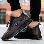 MEN'S CASUAL PLUSH THICK-SOLED SNEAKERS 54037162S