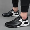 MEN'S CASUAL CONTRAST COLOR LACE-UP SNEAKERS 12395581S