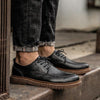 MEN'S RETRO LACE-UP WORK STYLE LEATHER SHOES 72208206S