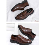 MEN'S DRESS OXFORD SHOES CLASSIC LACE UP FORMAL SHOES 19565949YL