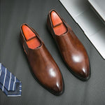 MEN'S POINTED FORMAL LEATHER SHOES 48367892YL