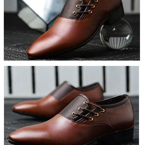 MEN'S RETRO FORMAL LEATHER SHOES 53293437YL