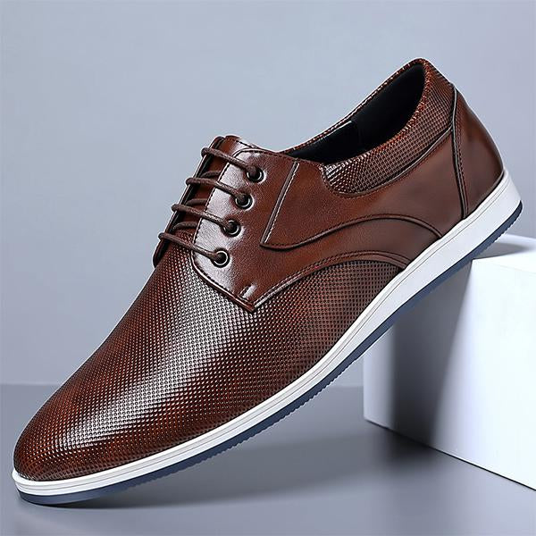 MEN'S CASUAL BREATHABLE LEATHER SHOES 34955712YL