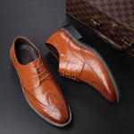 MEN'S BROGUE LACE-UP CASUAL DRESS SHOES 36983348S