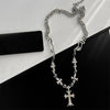 MEN'S CROSS PENDANT TITANIUM STEEL NECKLACE 71294258YL