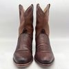 MEN'S SIMPLE TEXTURED LEATHER LOW CUT WESTERN BOOTS 32455956S