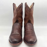 MEN'S SIMPLE TEXTURED LEATHER LOW CUT WESTERN BOOTS 32455956S