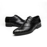 MEN'S LACE UP VINTAGE LEATHER SHOES 03728313YL