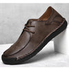 MEN'S RETRO CASUAL BUSINESS LEATHER SHOES 57042019YL