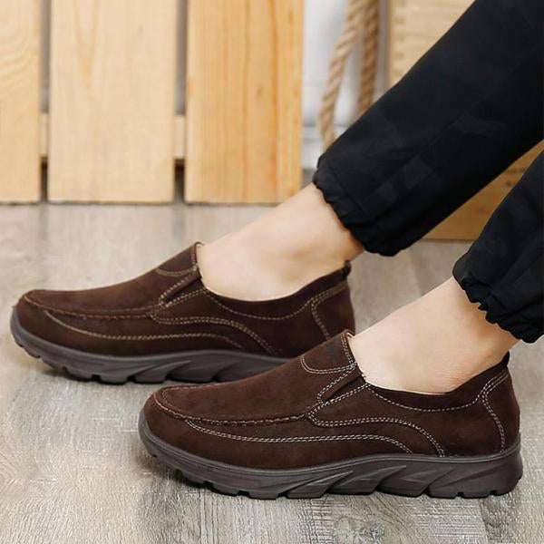 MEN'S COMFORTABLE THICK-SOLED SLIP-ON CASUAL SHOES 27281822S