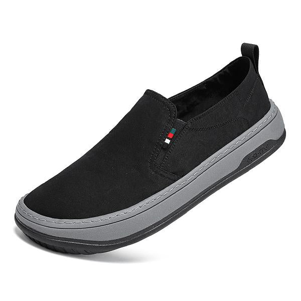 MEN'S BREATHABLE ICE SILK SLIP-ON CASUAL CANVAS SHOES 05277173S