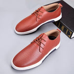 MEN'S NON-SLIP LACE-UP HOLLOW CASUAL SHOES 45815326S