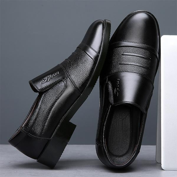 MEN'S CASUAL PLEATED SLIP-ON DRESS SHOES 58022322S